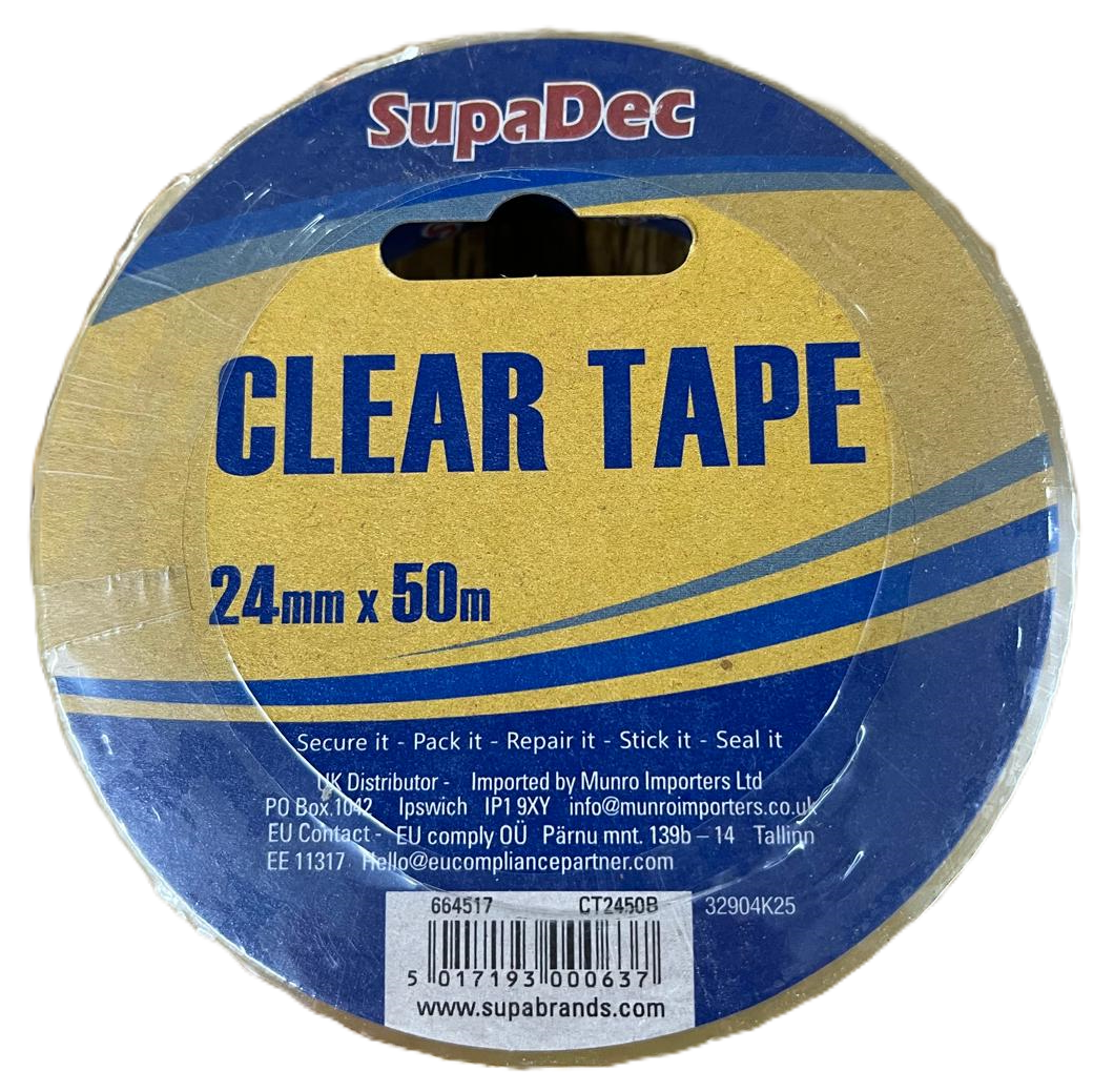 Clear Tape 50M x24mm