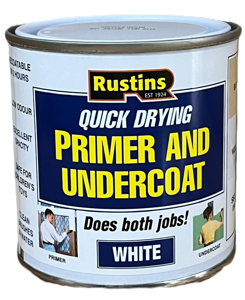 Rustins White Primer & Undercoat Quick Dry - 250ml