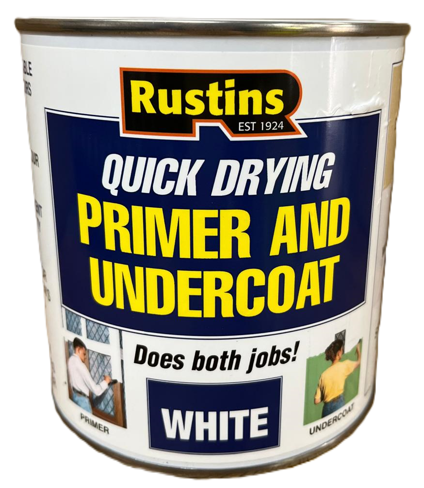 Rustins White Primer & Undercoat Quick Dry - 1L