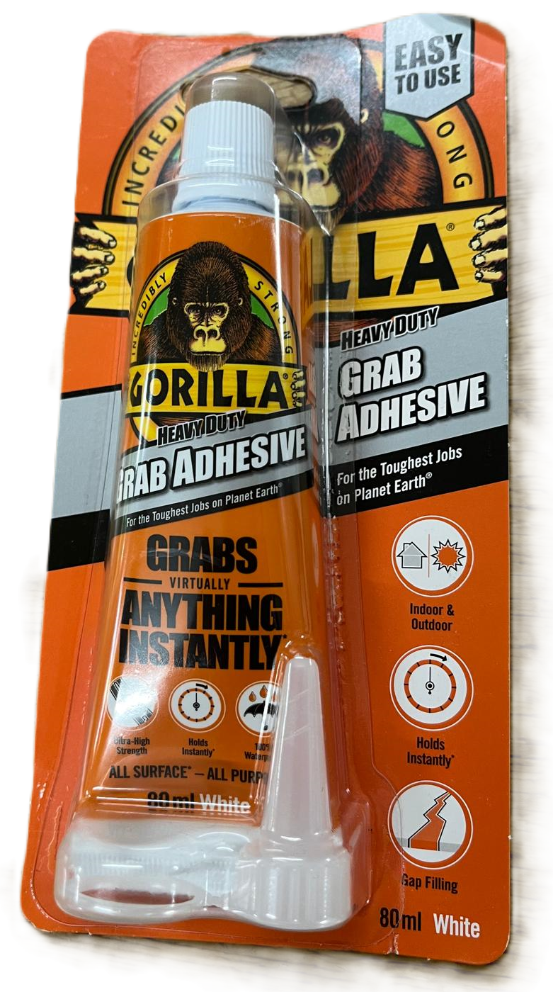 Gorilla Grab Adhesive White 80ml