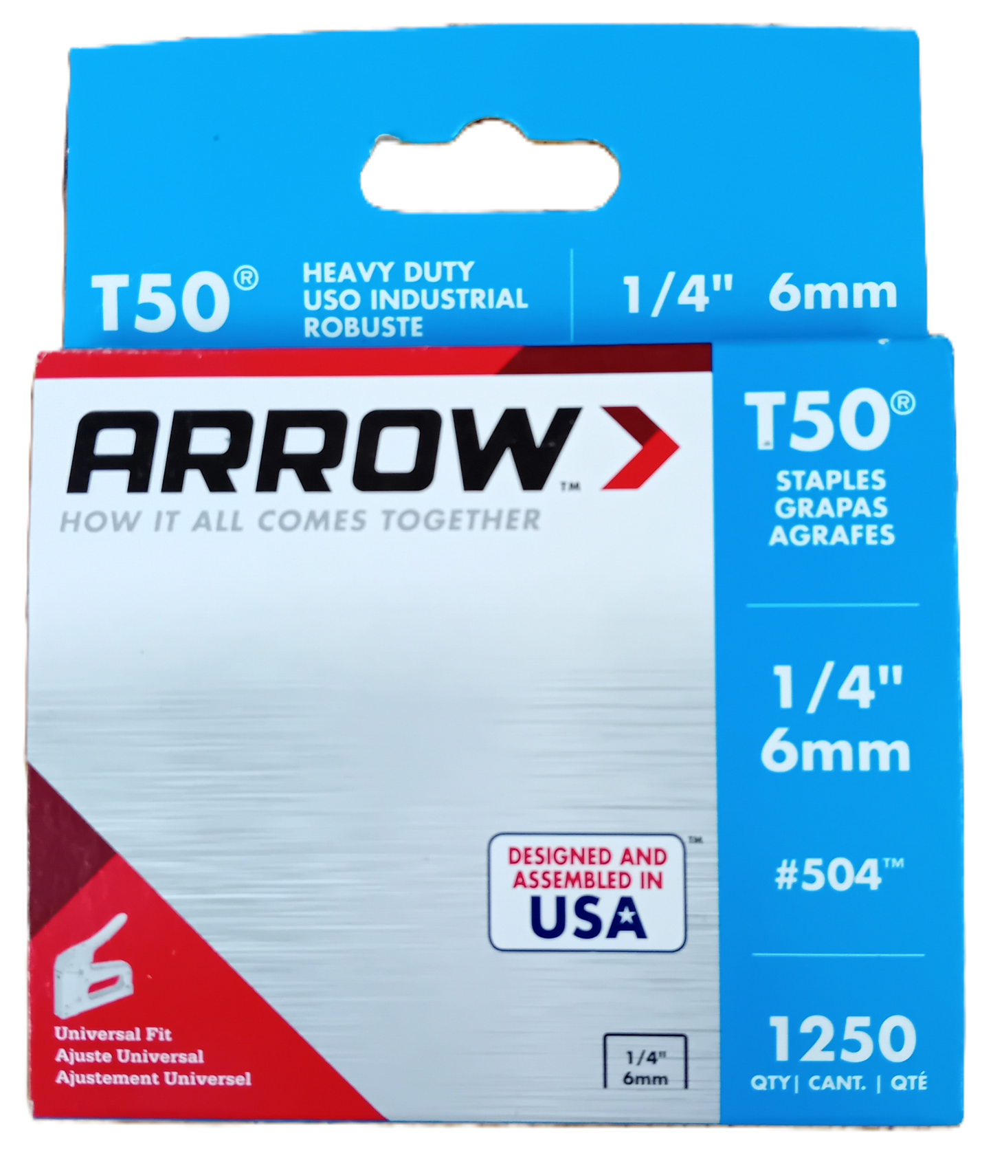 Arrow T50 Staples - 8mm (1/4")