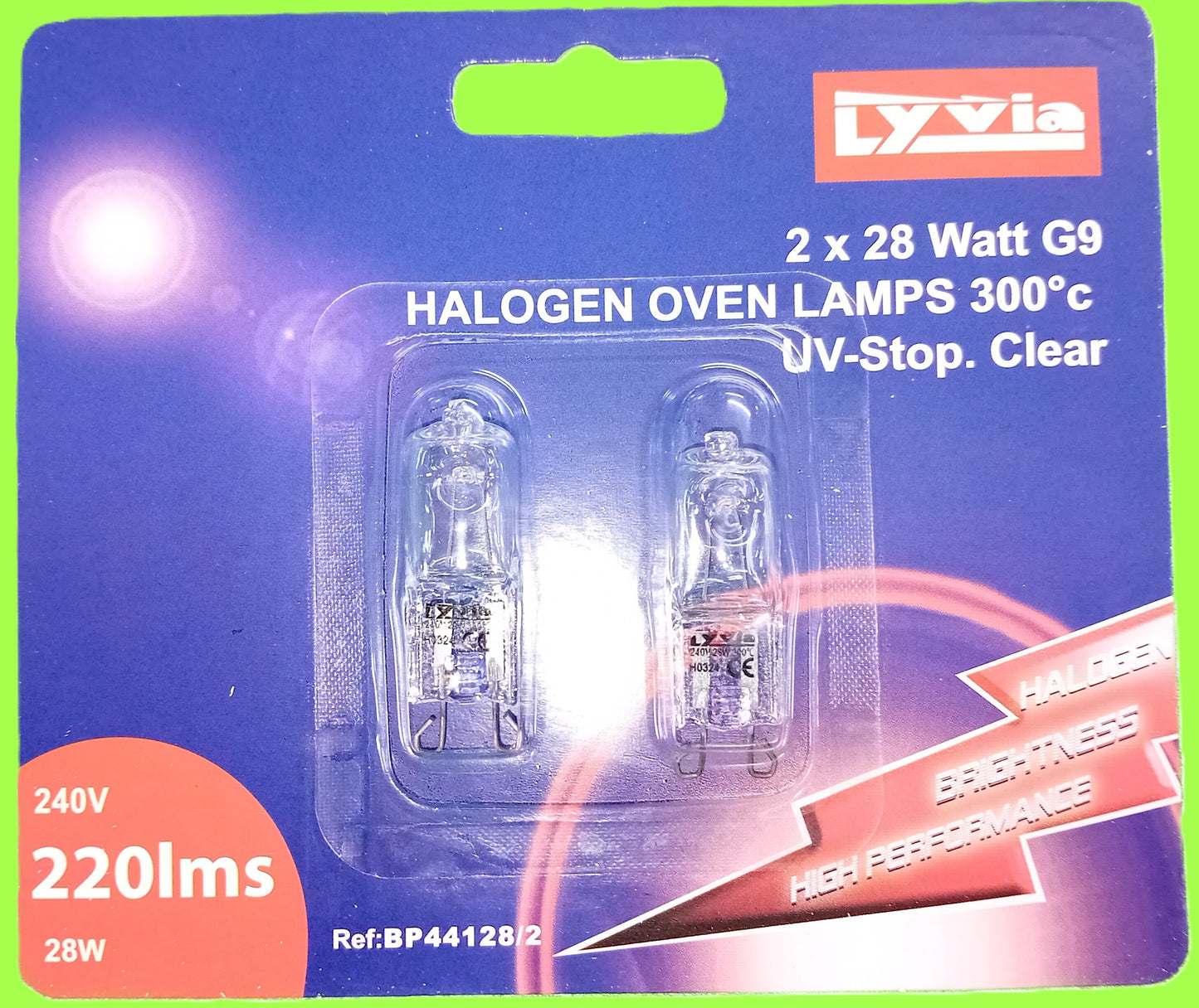Oven bulbs - 28W G9 bulbs