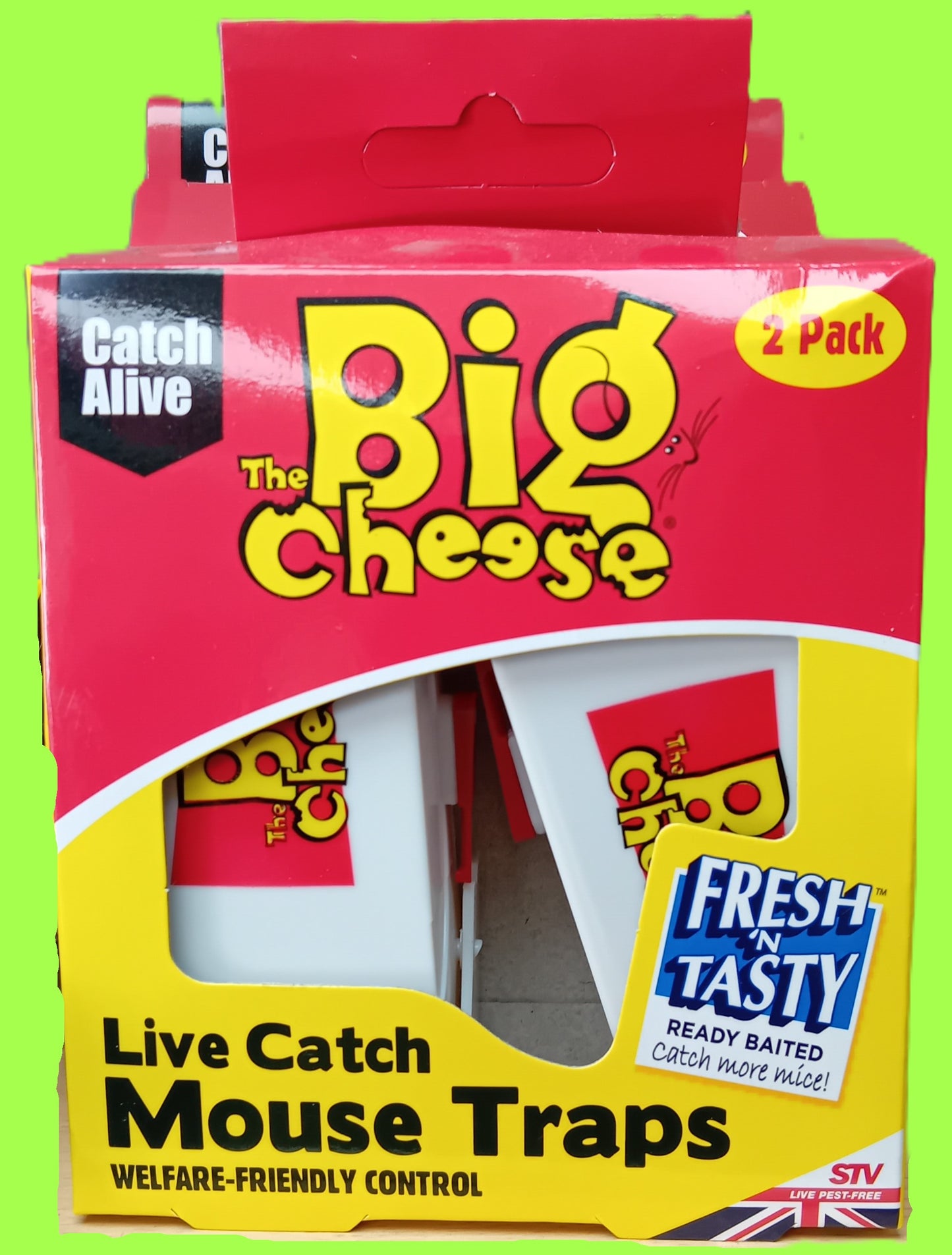 Big Cheese Live Catch Mouse Trap - 2 Pack