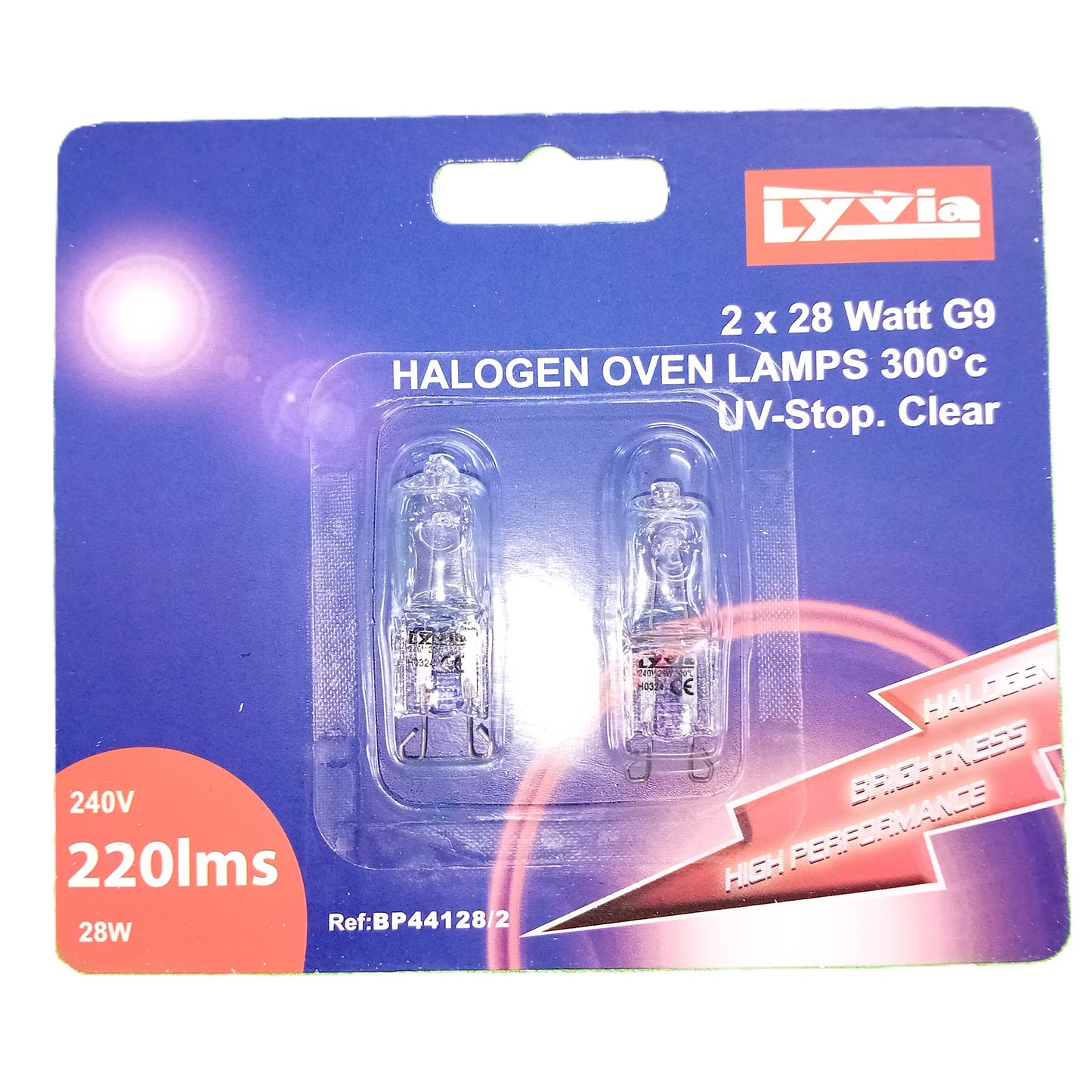 Oven bulbs - 28W G9 bulbs