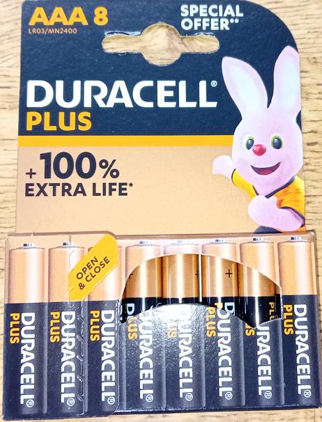Duracell Plus AAA Batteries