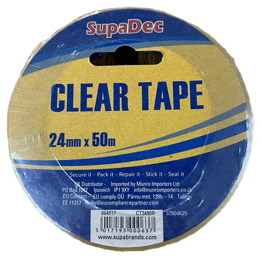 Clear Tape 50M x24mm