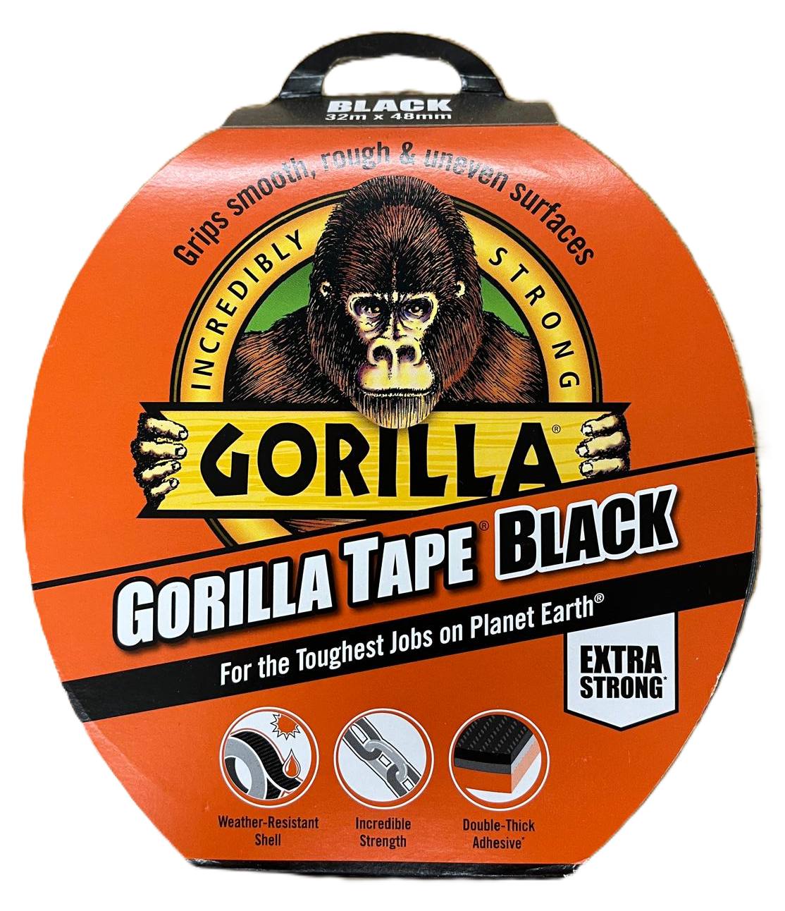 Gorilla Tape Black 32M x48mm