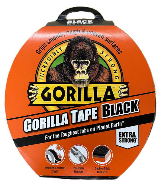 Gorilla Tape Black 32M x48mm
