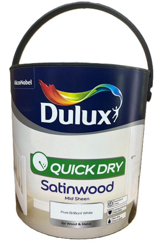 Dulux PBW Quick Dry Satinwood (Mid Sheen) - 2.5L