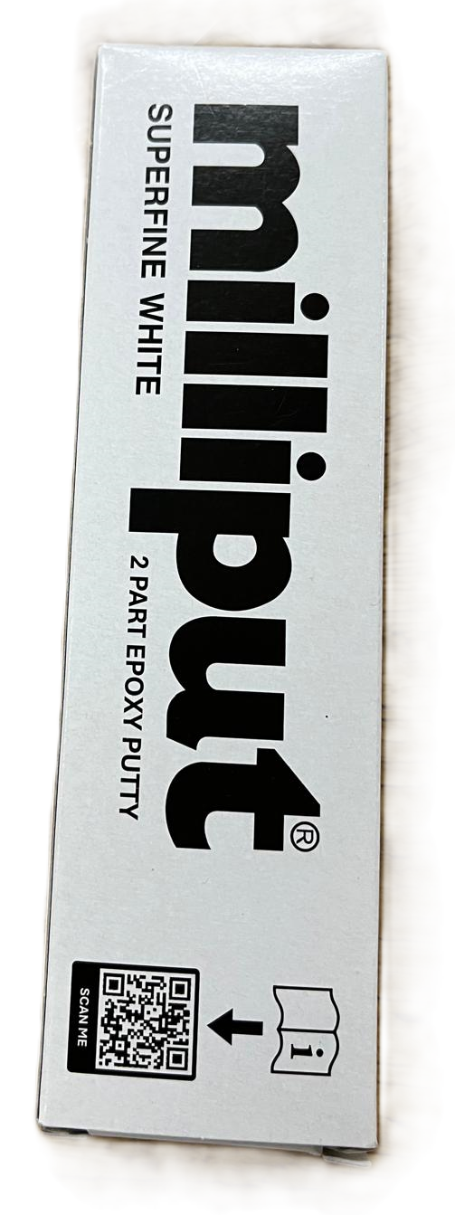 Milliput Superfine White 2-Part Epoxy Putty