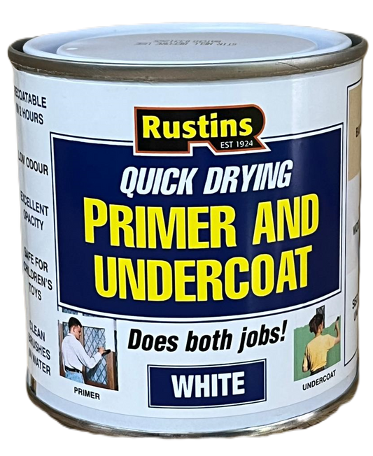 Rustins White Primer & Undercoat Quick Dry - 250ml
