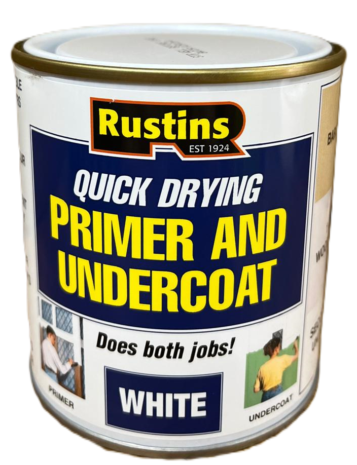 Rustins White Primer & Undercoat Quick Dry - 500ml