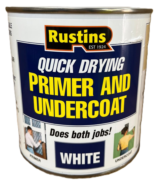 Rustins White Primer & Undercoat Quick Dry - 1L