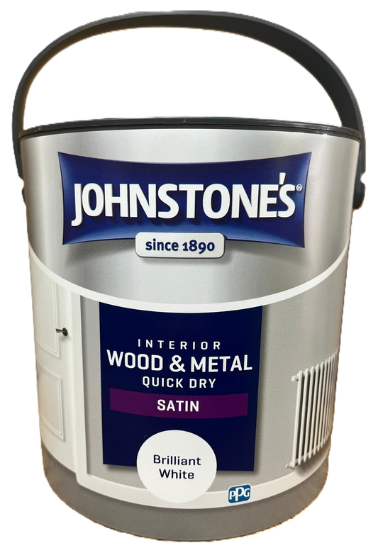 Johnstones PBW Interior Wood & Metal Quick Dry Satin - 2.5L