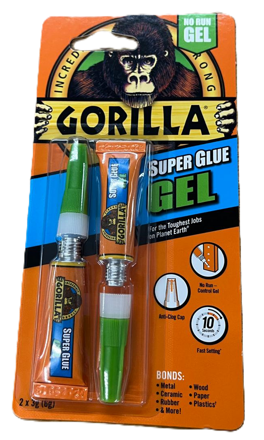 Gorilla Superglue Gel 2x3g