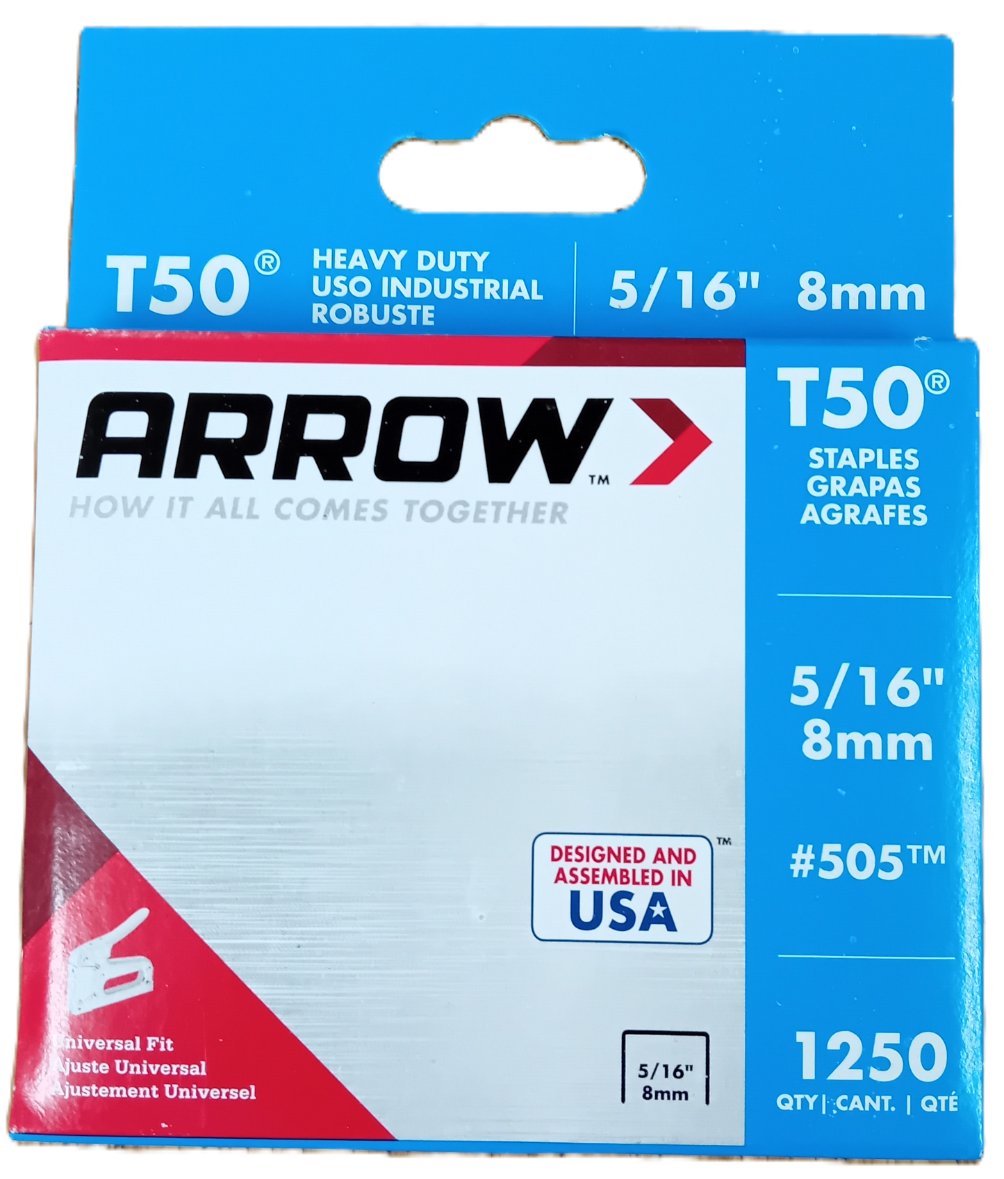 Arrow T50 Staples - 8mm (5/16")