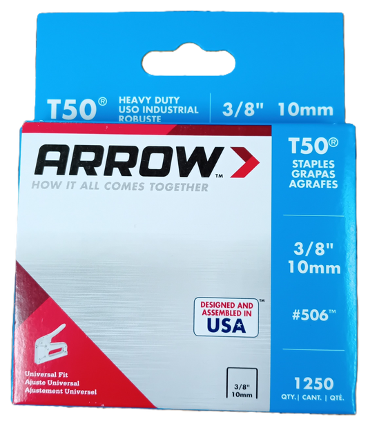 Arrow T50 Staples - 10mm (3/8")
