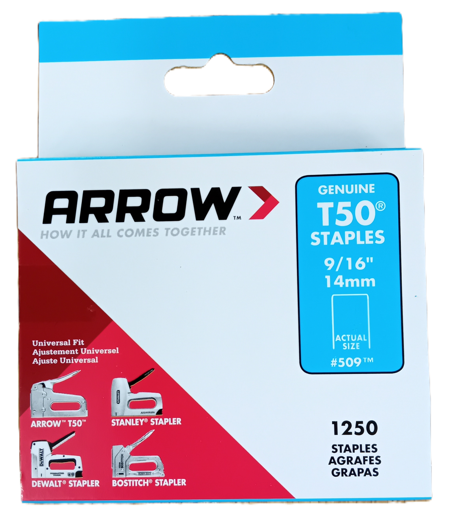 Arrow T50 Staples - 14mm (9/16")