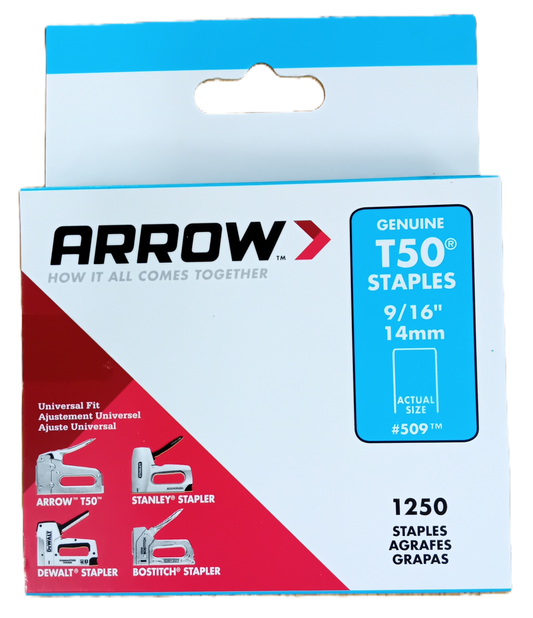 Arrow T50 Staples - 14mm (9/16")