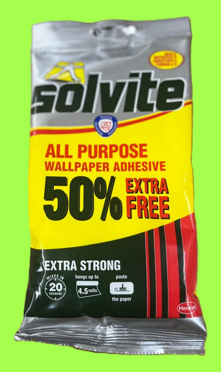 Solvite Wallpaper Paste - 4.5 Rolls