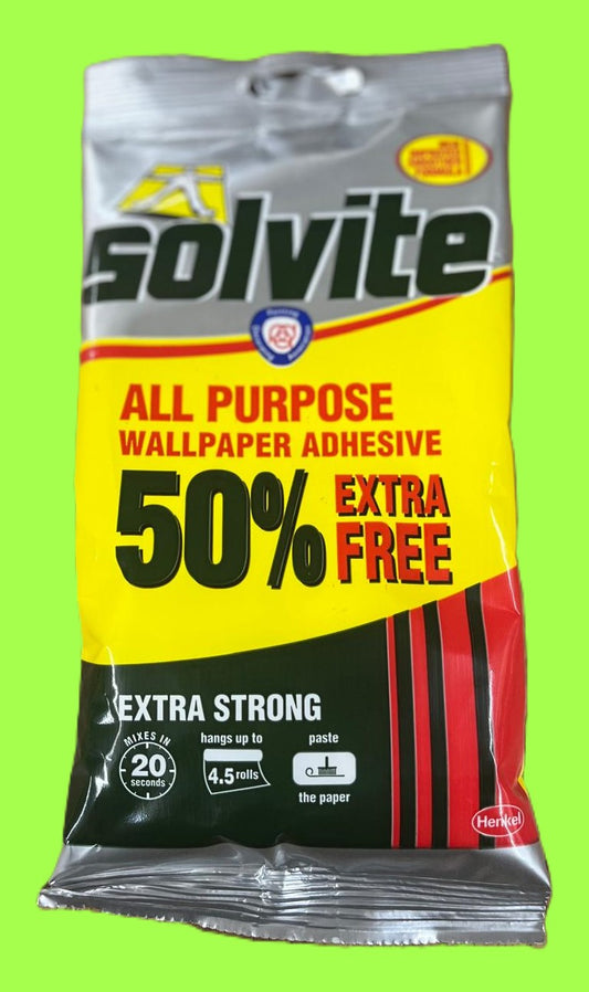 Solvite Wallpaper Paste - 4.5 Rolls