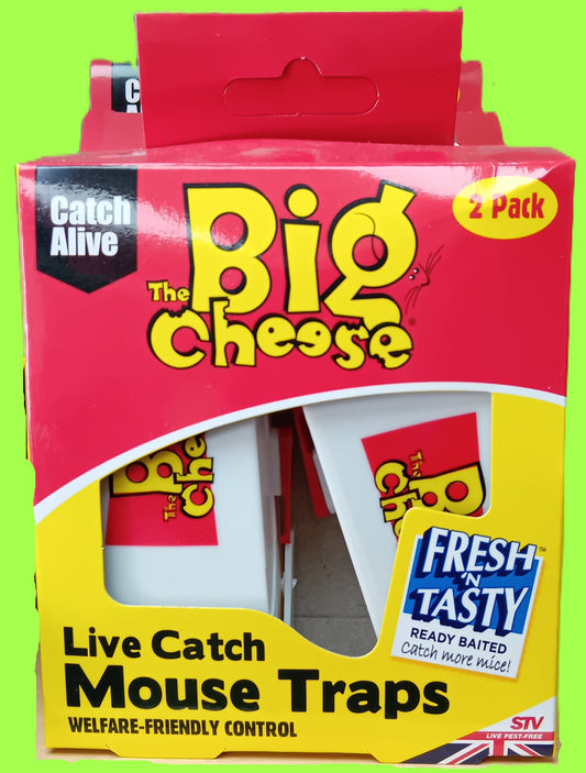 Big Cheese Live Catch Mouse Trap - 2 Pack