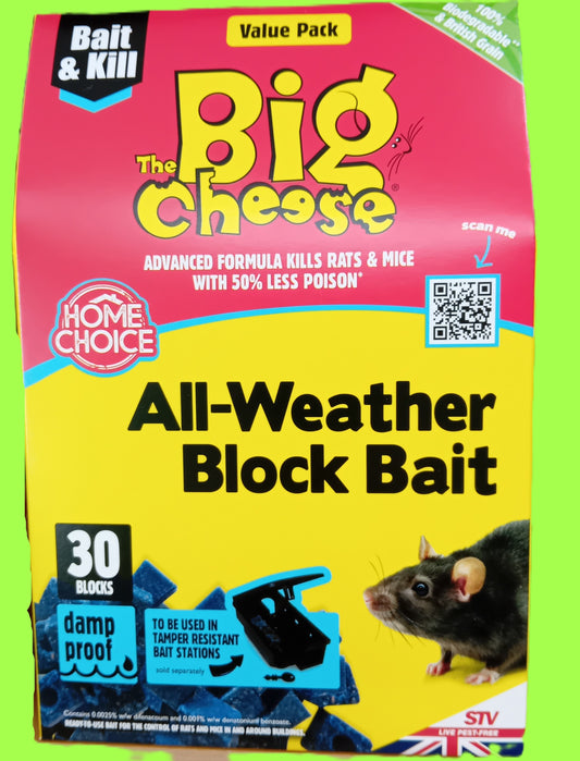 Big Cheese All Weather Block Bait - 30 blocks