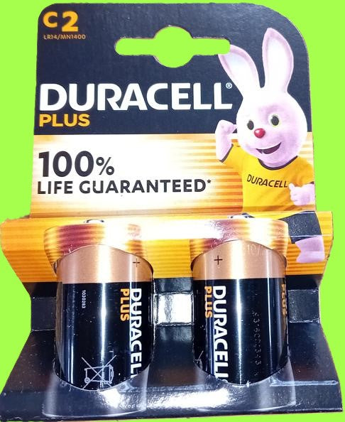 Duracell Plus 'C' Batteries