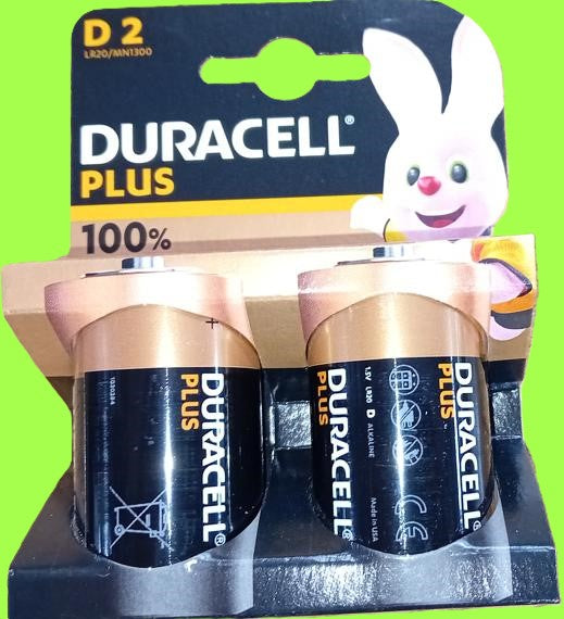 Duracell Plus 'D' Batteries